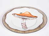 Set of 6 Pinto Mushroom Dinner Plates