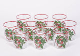 Holly Glass Tumblers - Set of 6