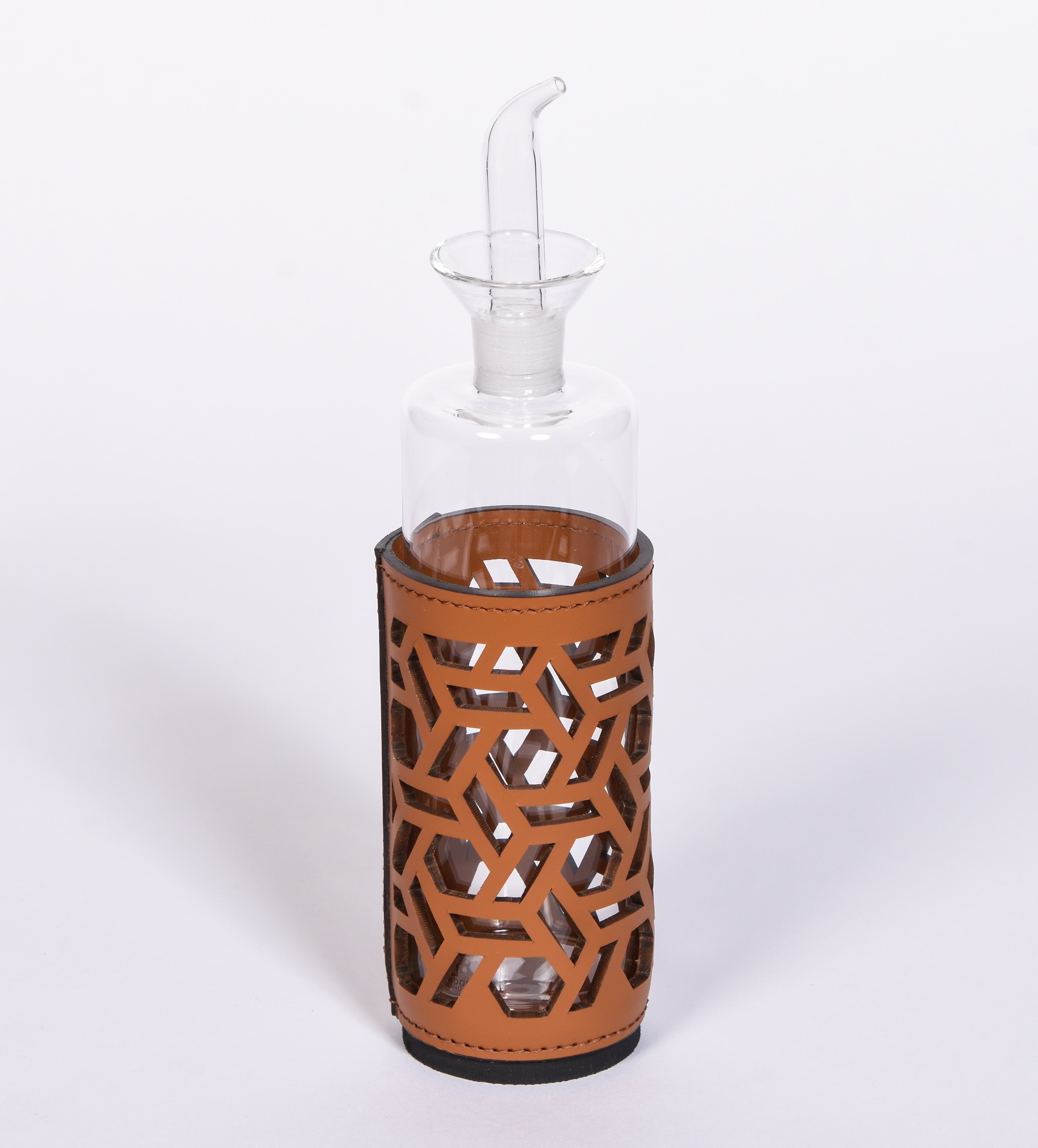 Leather Vinegar Holder - Cognac
