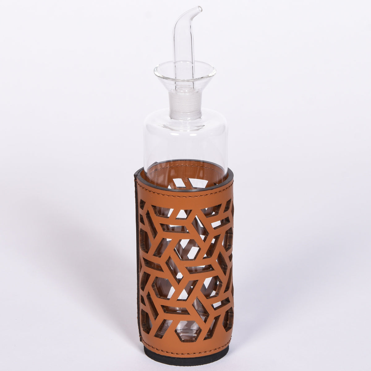 Leather Vinegar Holder - Cognac