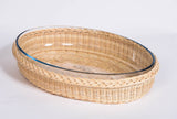Oval Wicker Pyrex Dishes