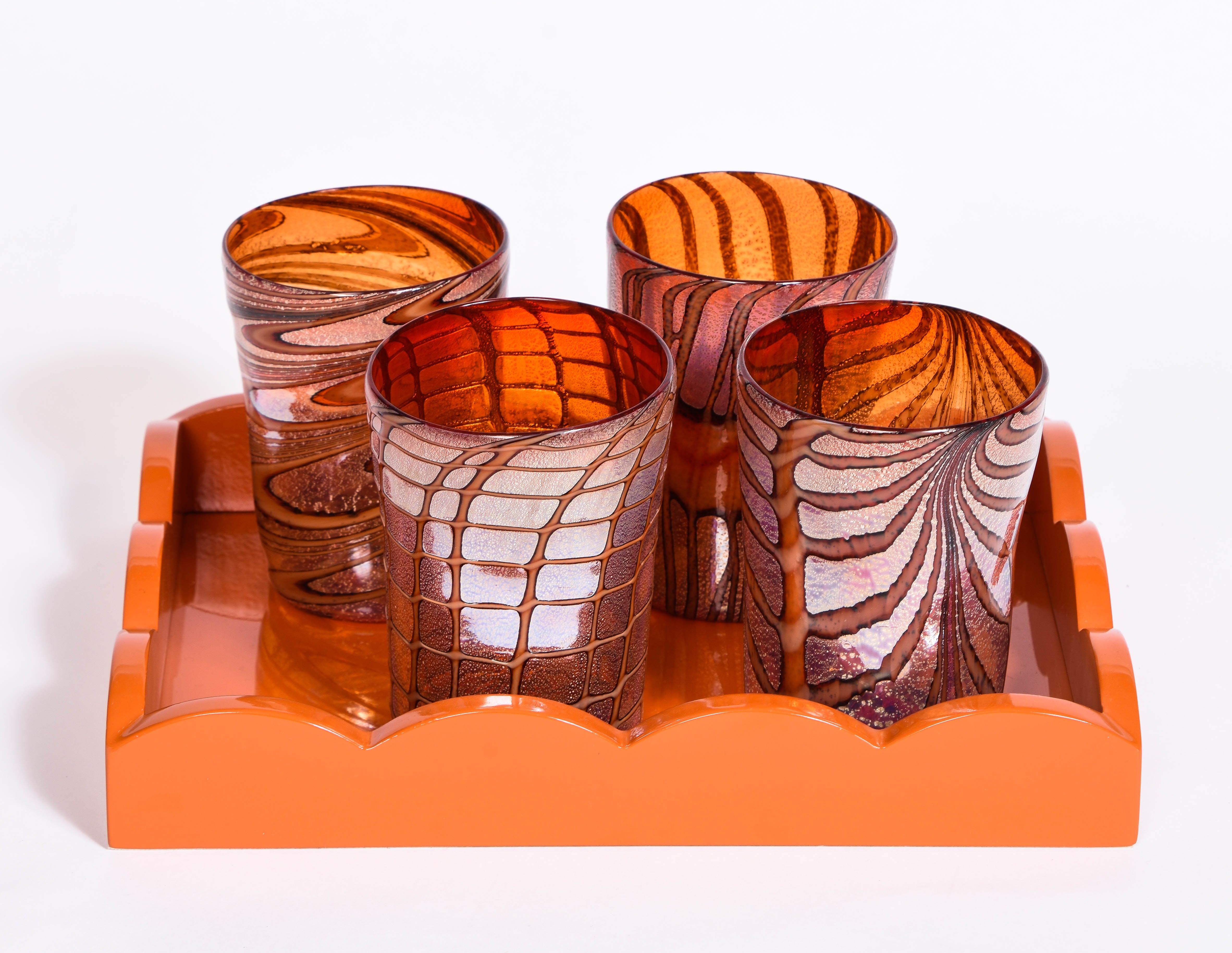 Amber Murano Glassware