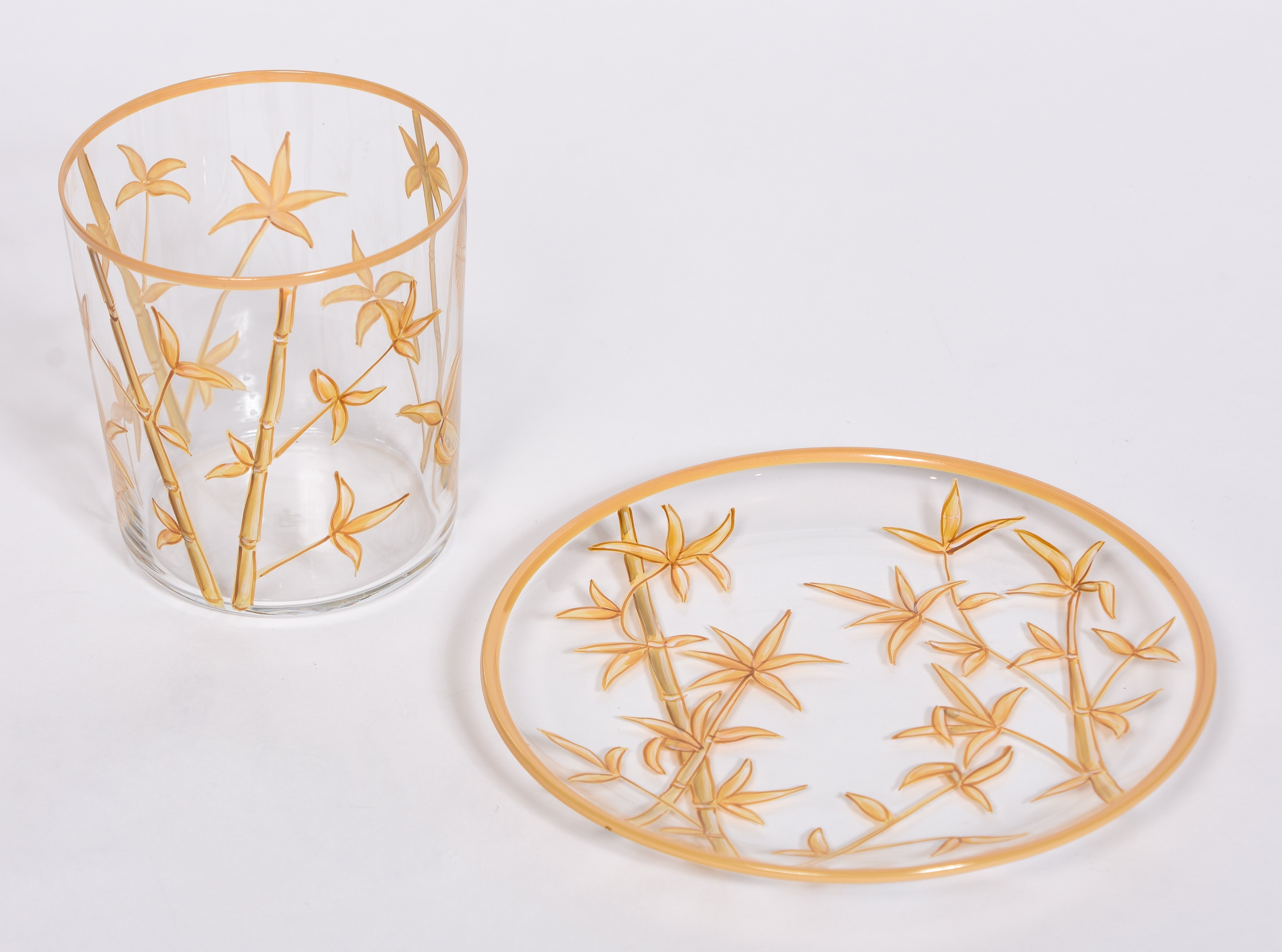 Bamboo Plates and Glasses