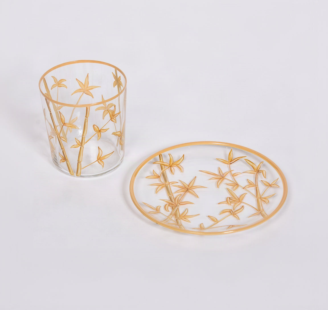 Bamboo Plates and Glasses