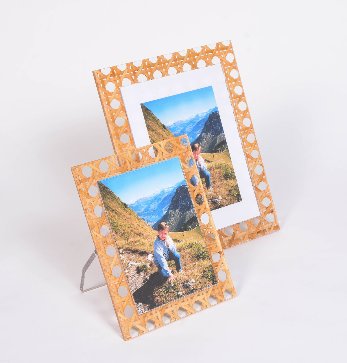 Rattan Photo Frames