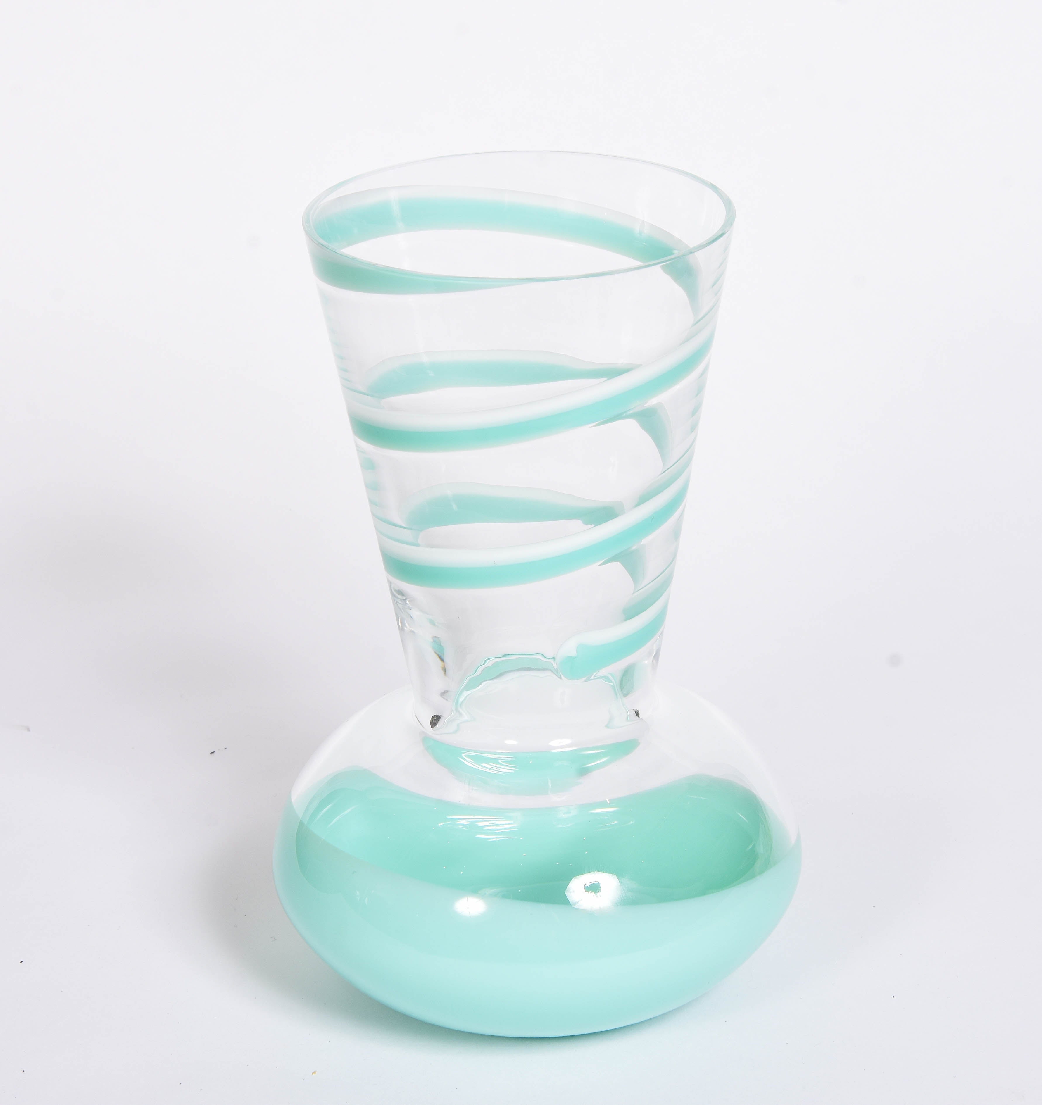Turquoise Swirl Vase