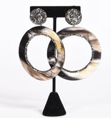 Horn Clip Earrings