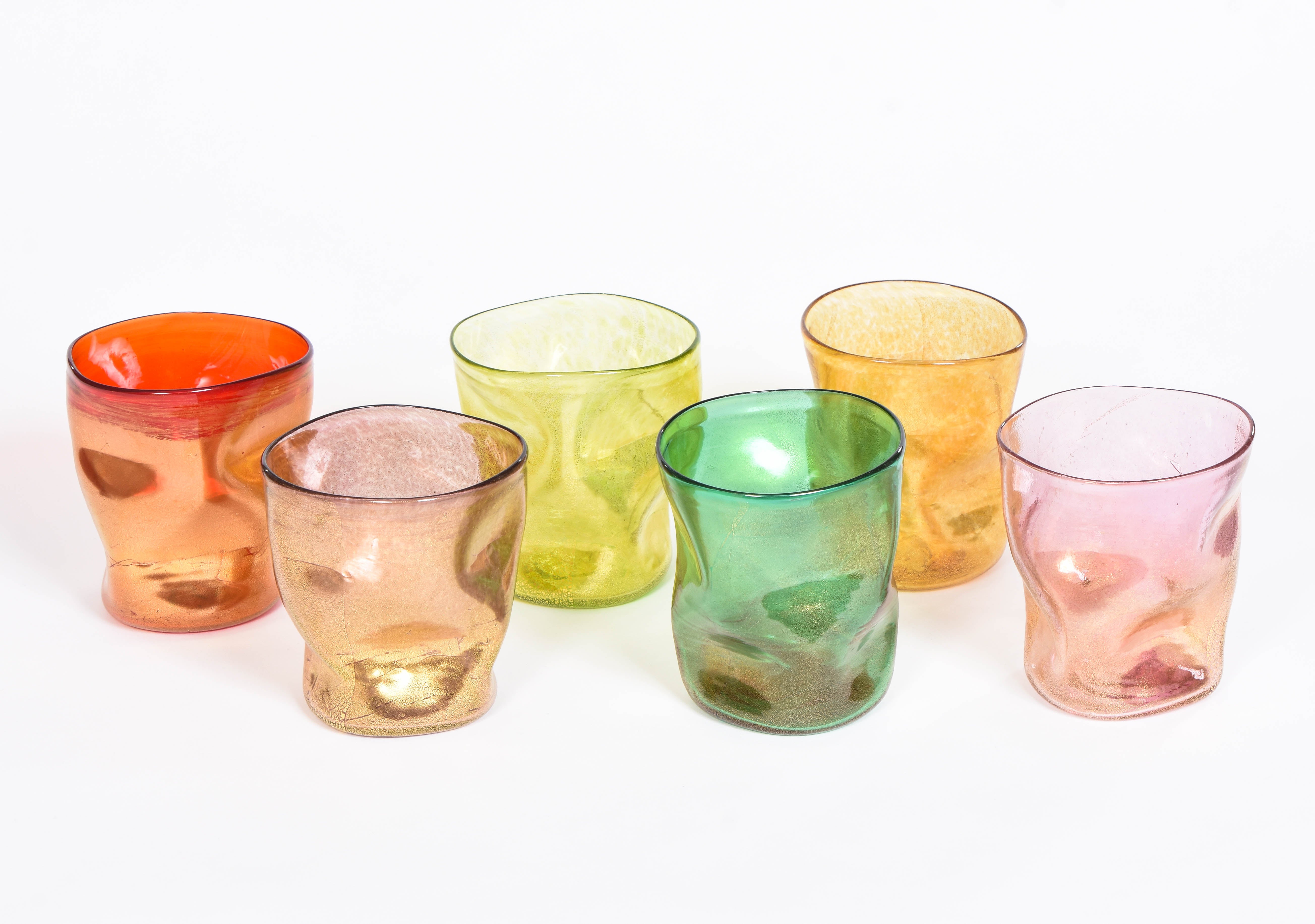 Mixed Colour Murano Glasses