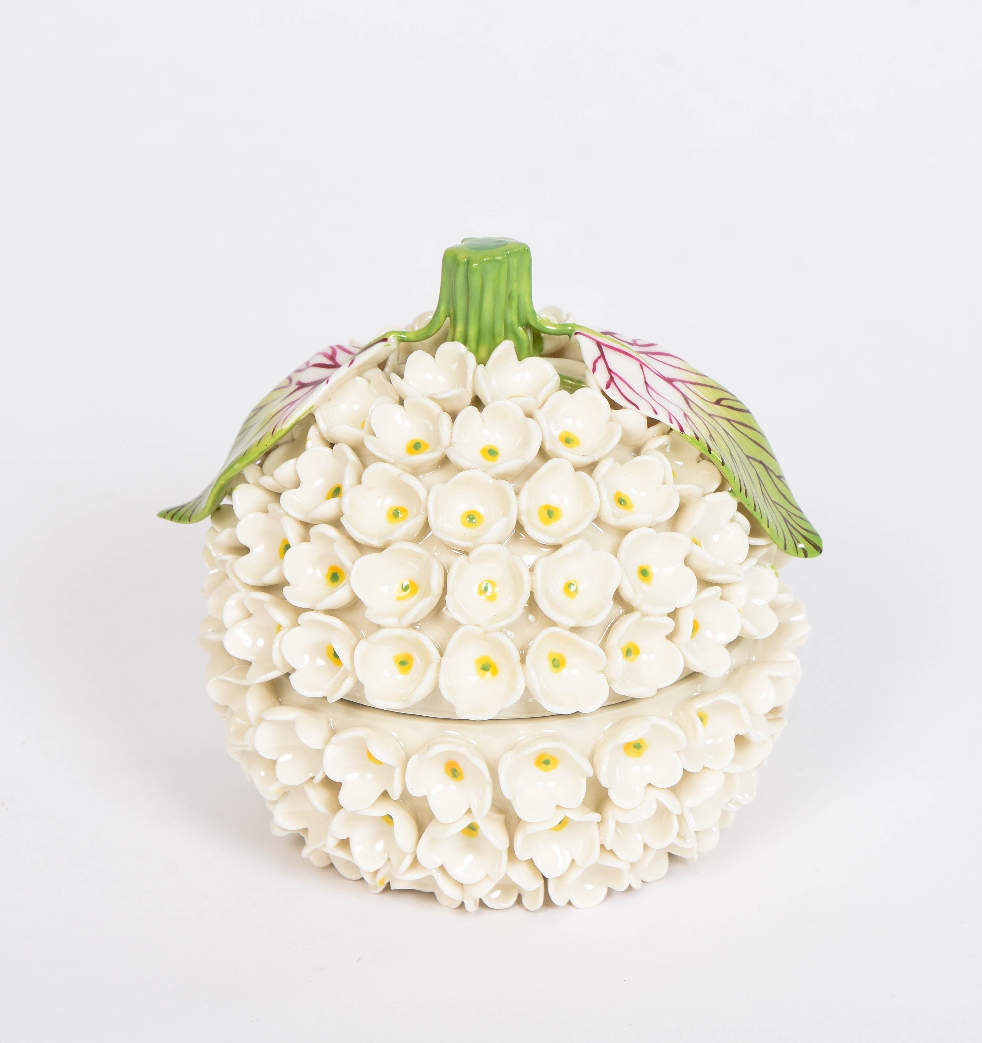 Porcelain Peony Snowball Box