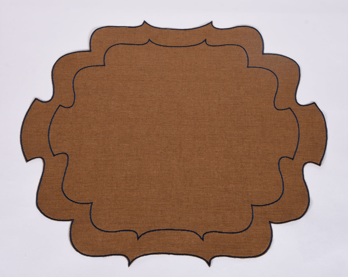 Curly Waxed Linen Placemat