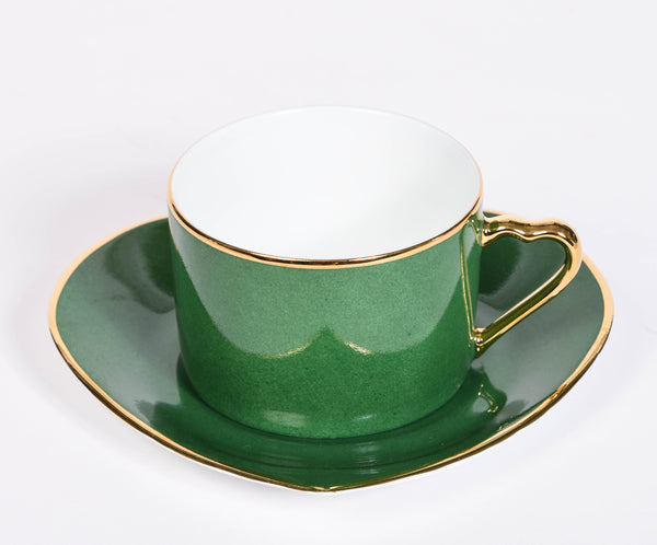 Heart Teacups & Saucers