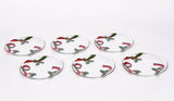 Christmas Ribbon Dessert Plates