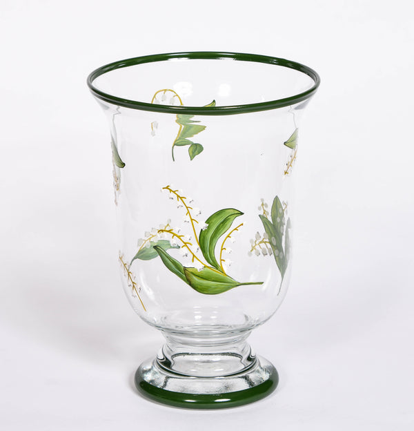 Lily of the Valley Hurricane Lamp