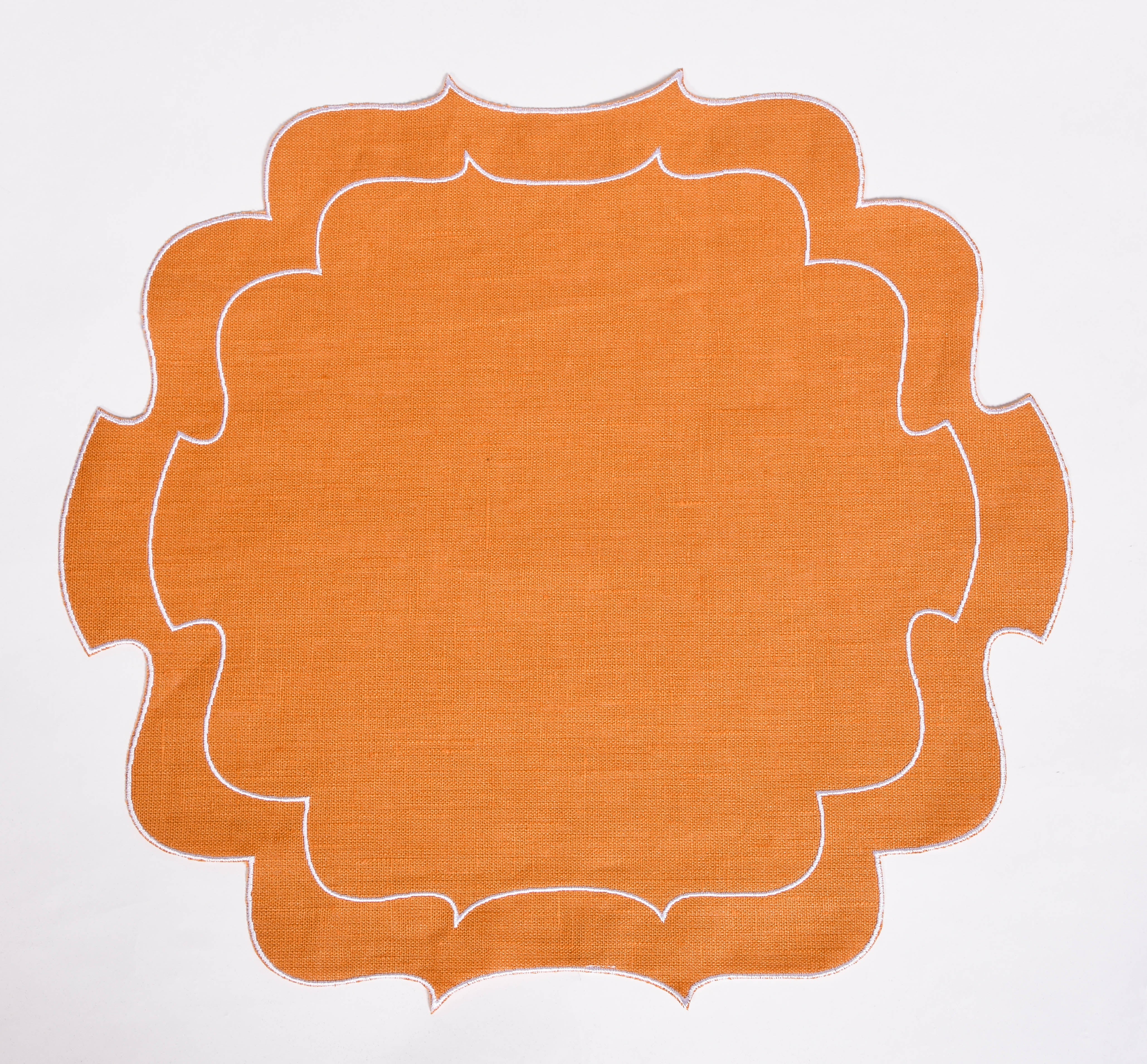 Curly Waxed Linen Placemat