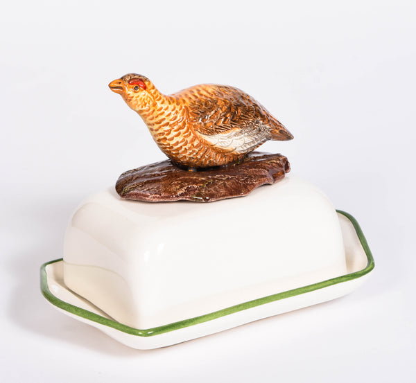 Partridge Butter Dish