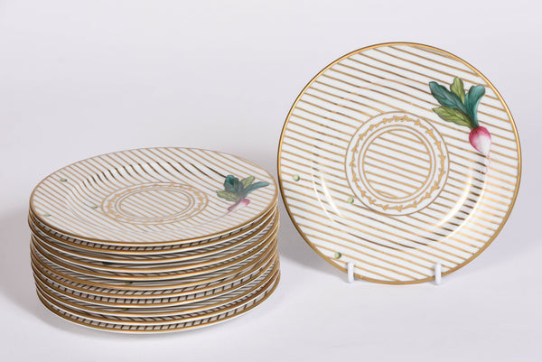 Hand Painted Potager Side Plates