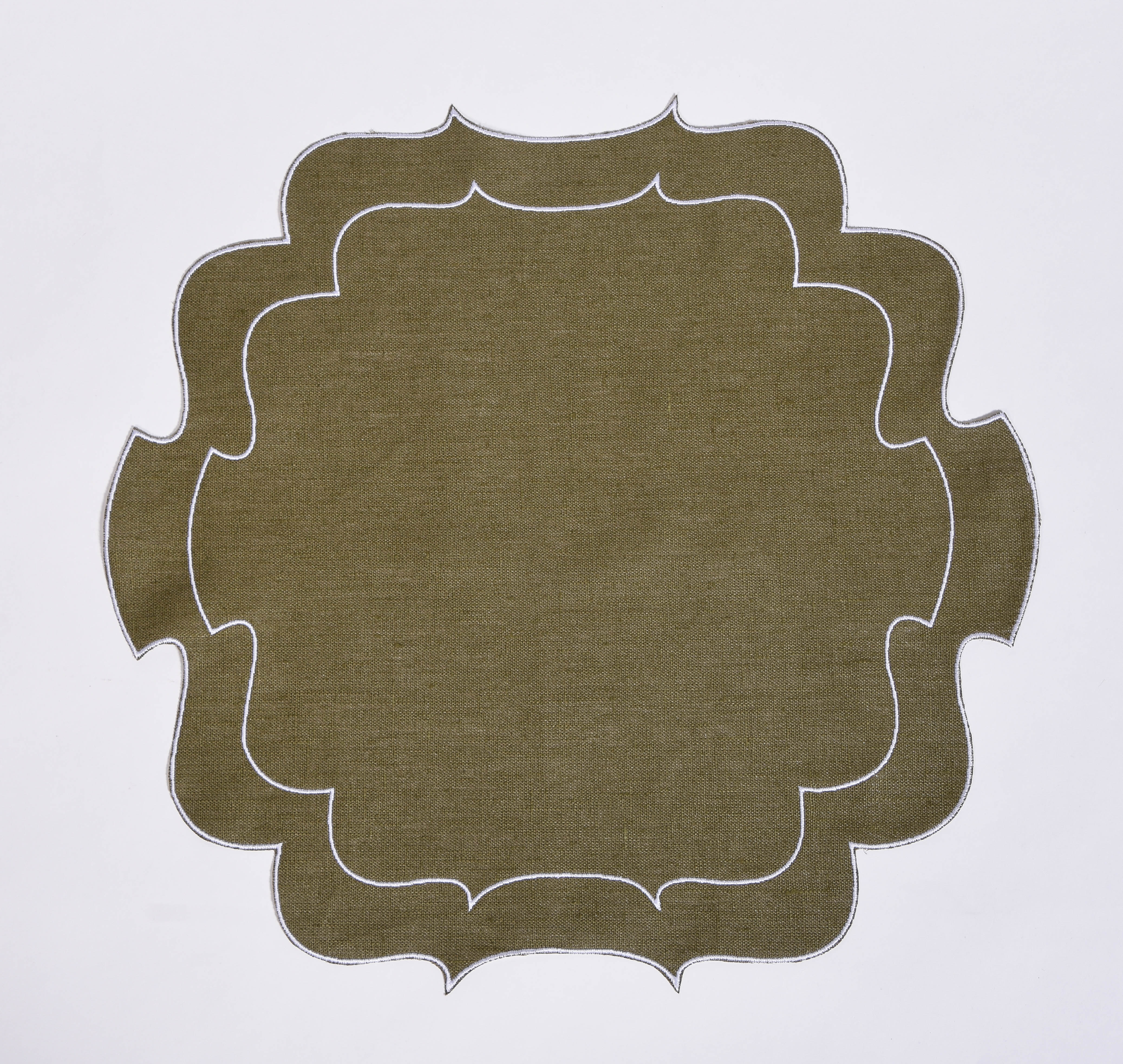 Curly Waxed Linen Placemat