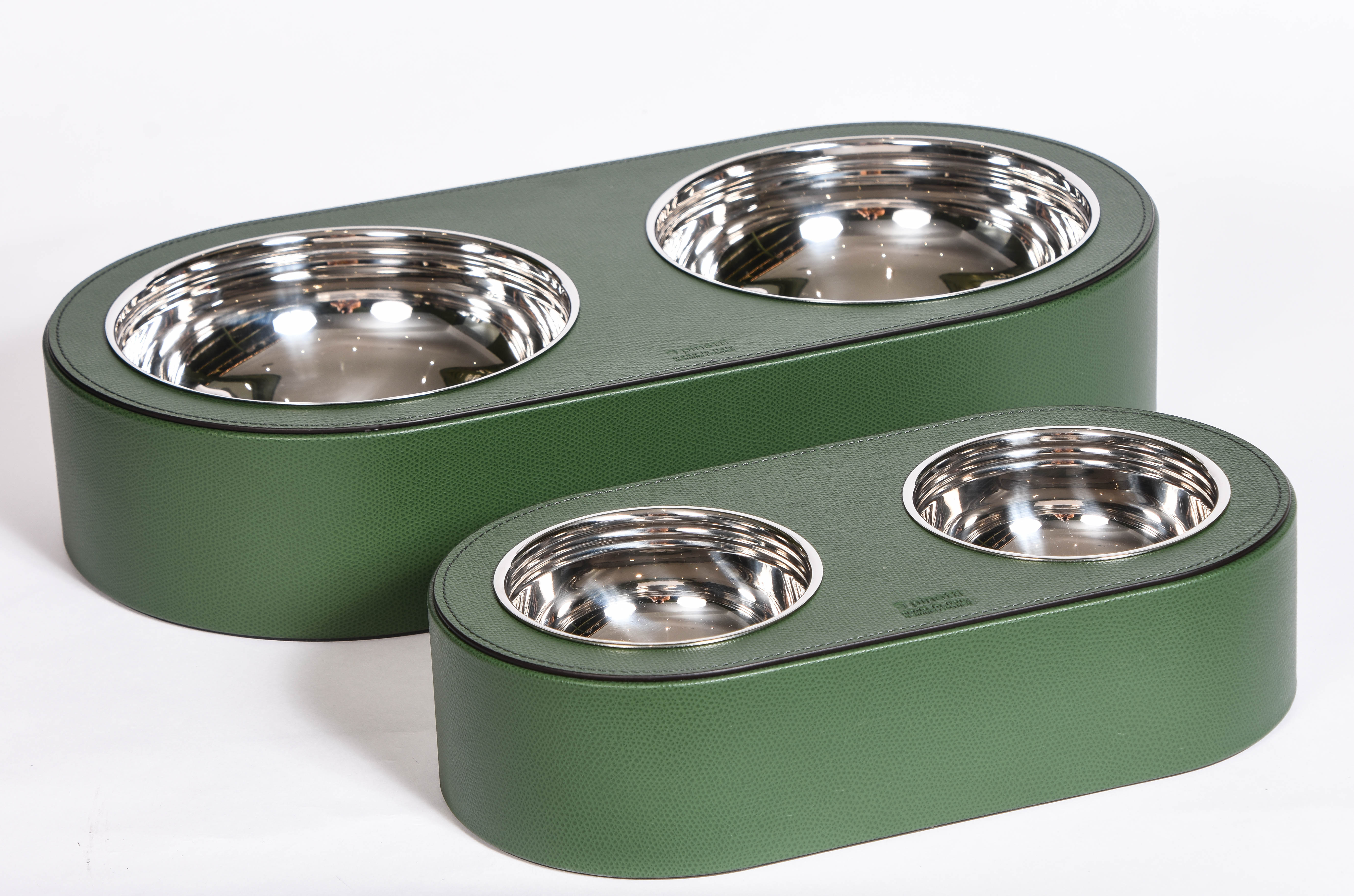 Leather Dog or Cat Bowl