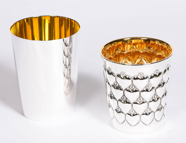 Solid  Silver Beakers