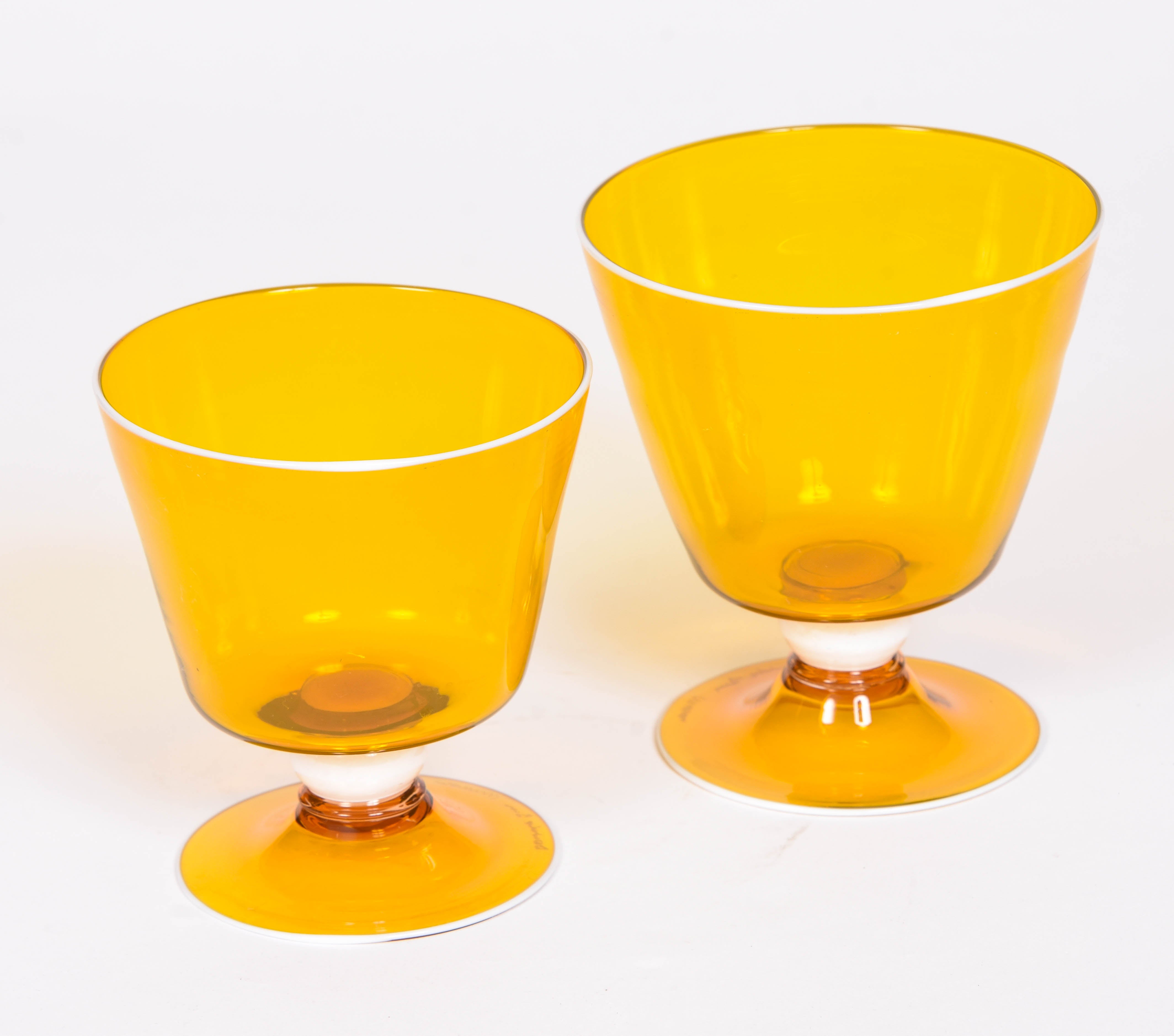 Footed Martinuzzi Glasses