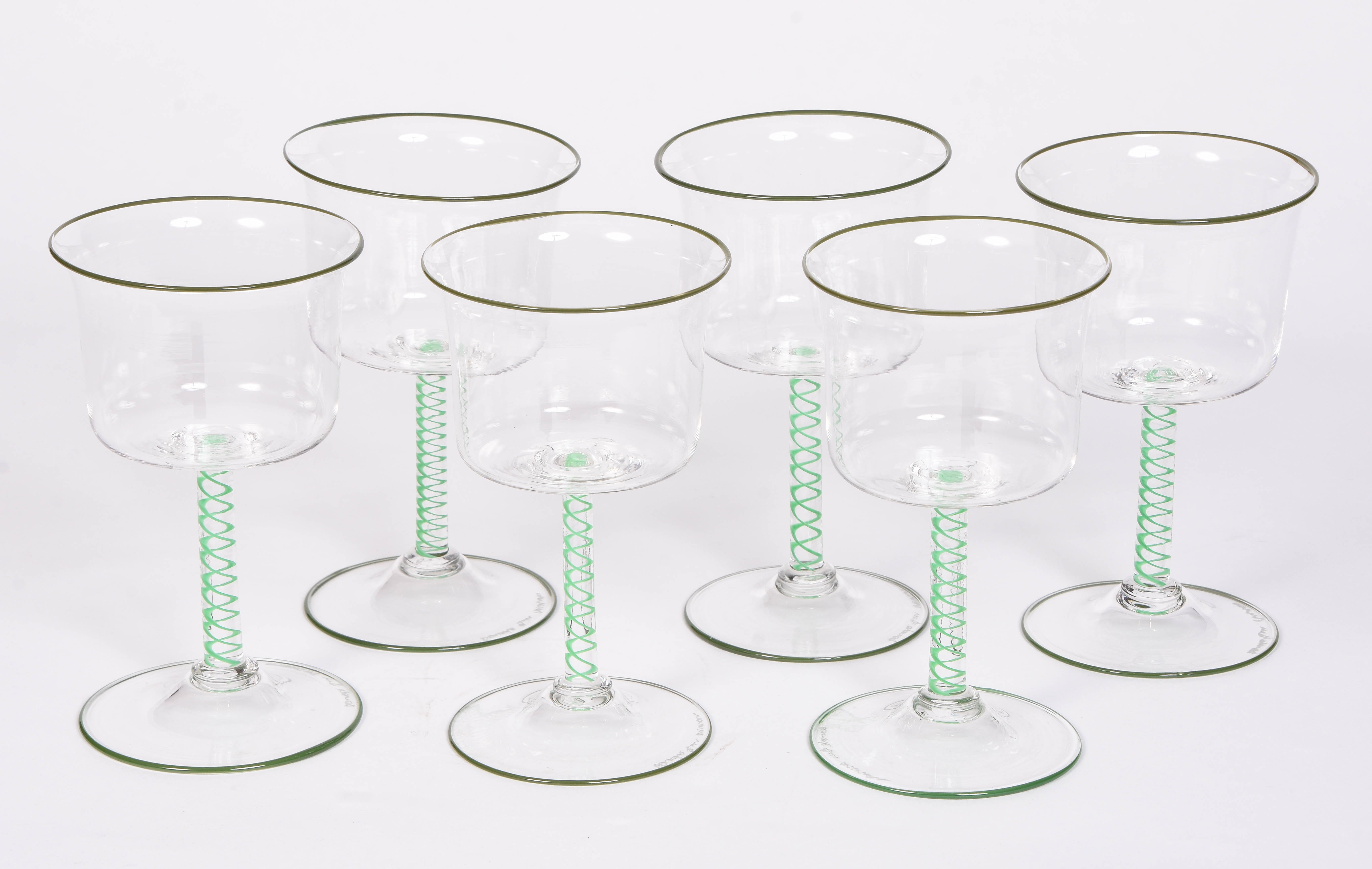 Mint Stem Wine Glass - Set of 6