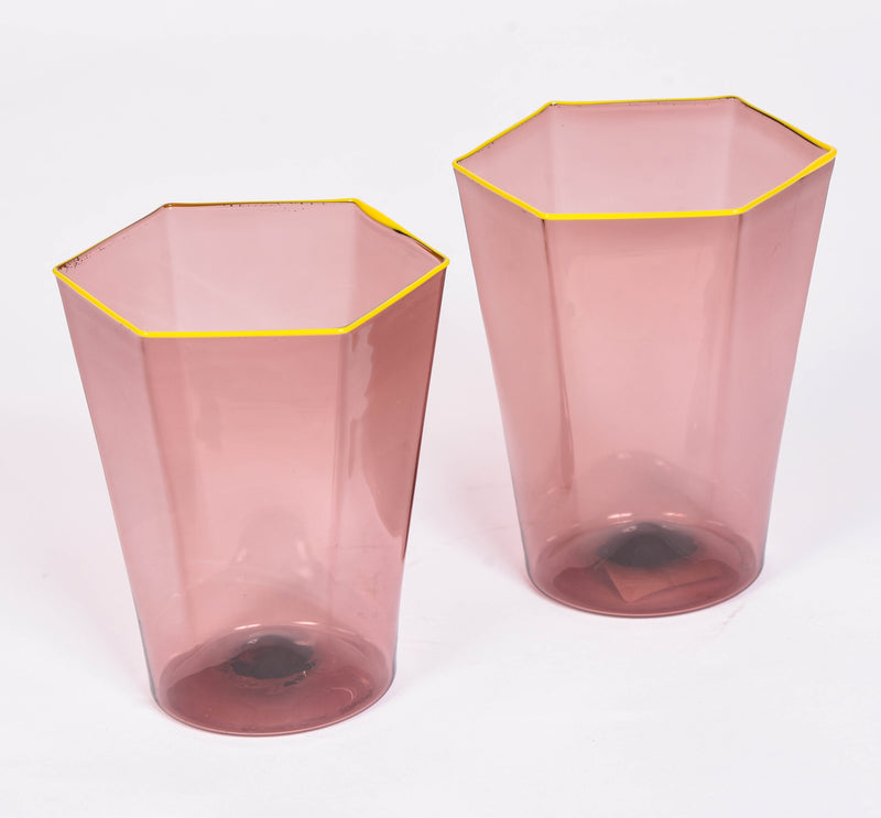 Amethyst Murano Tumblers Set of 2