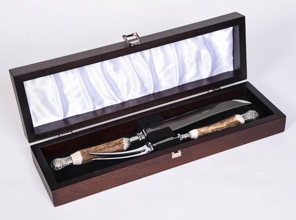 Stag Carving Set with Box