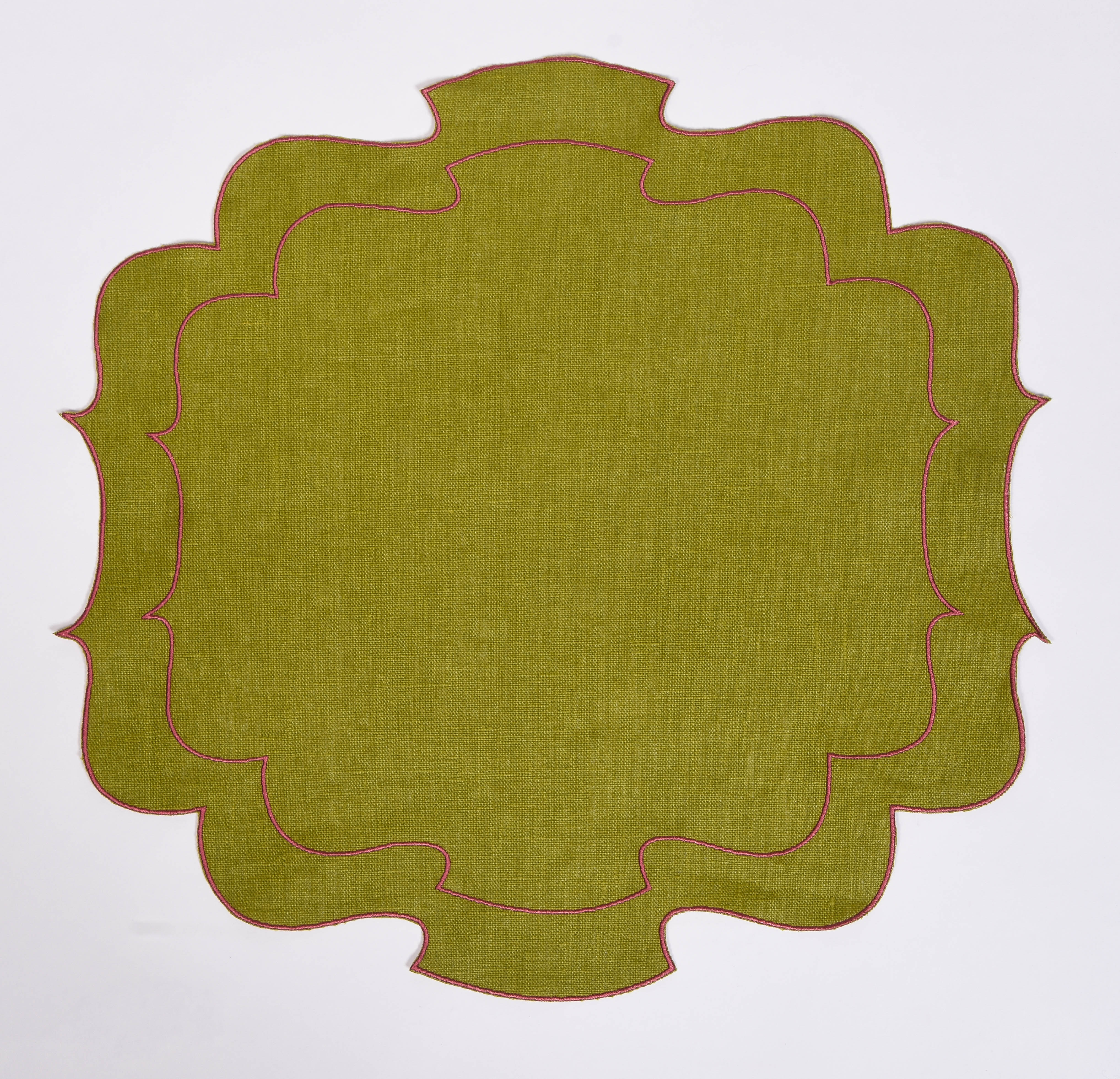 Curly Waxed Linen Placemat