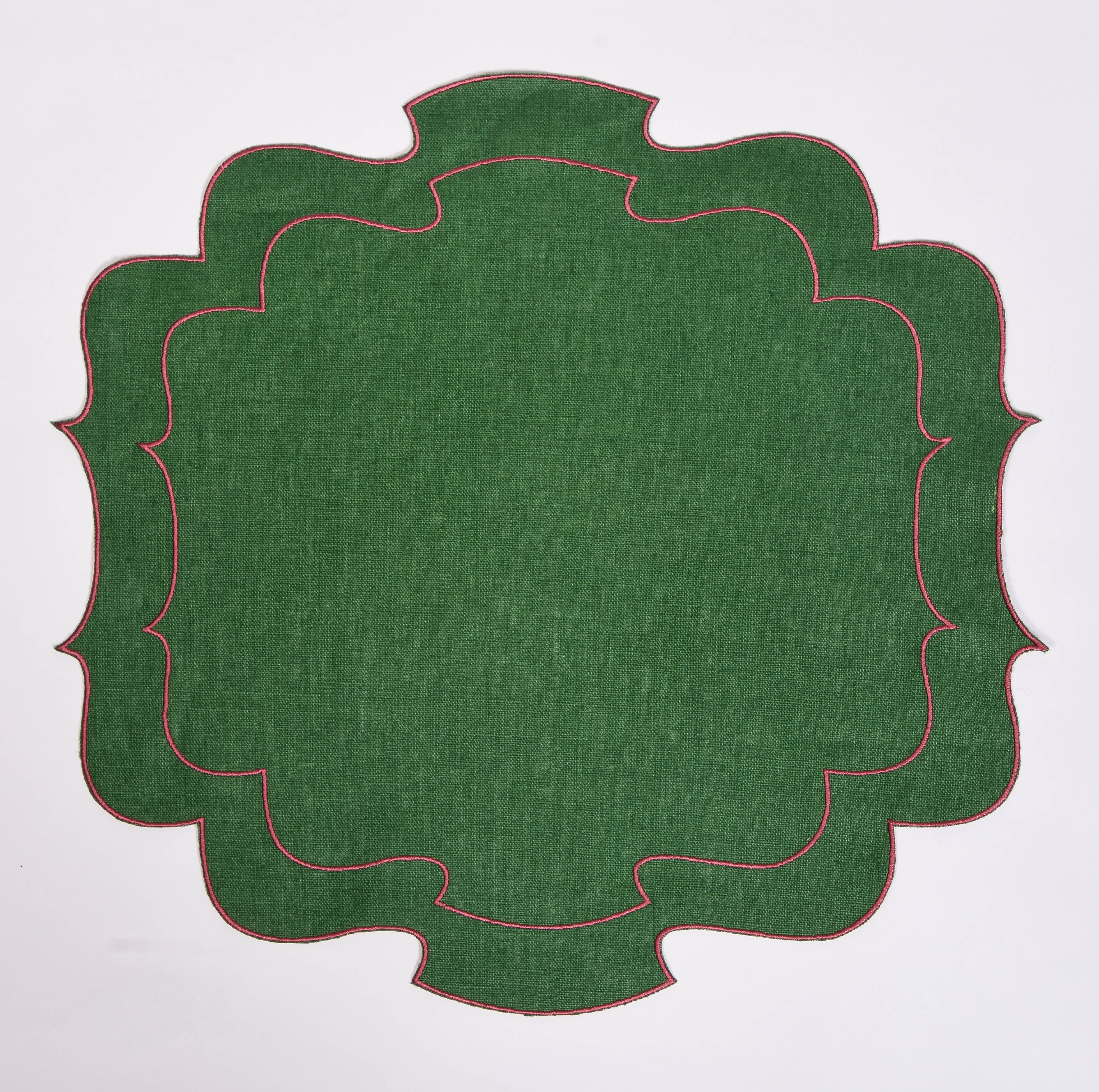 Curly Waxed Linen Placemat