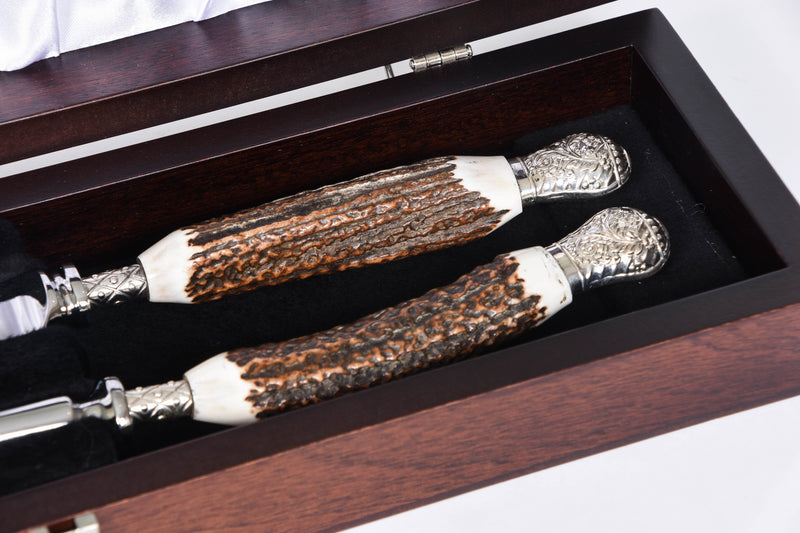 Stag Carving Set with Box