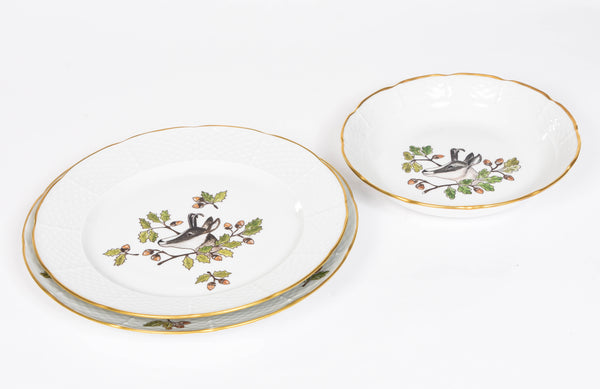 Set of 8 Forest and Mountain Plates