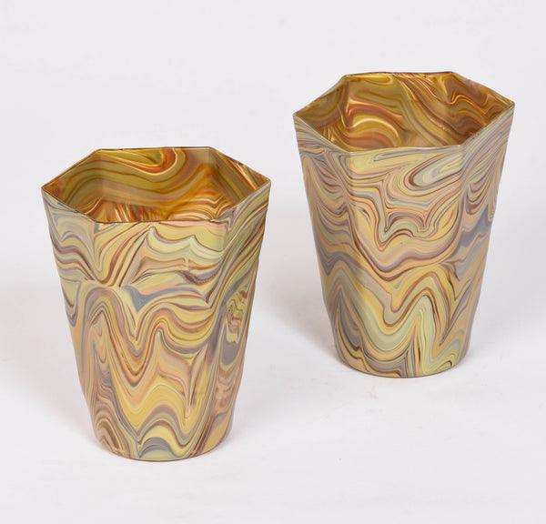 Mixed Sand Hexaganol Tumblers - Set of 2