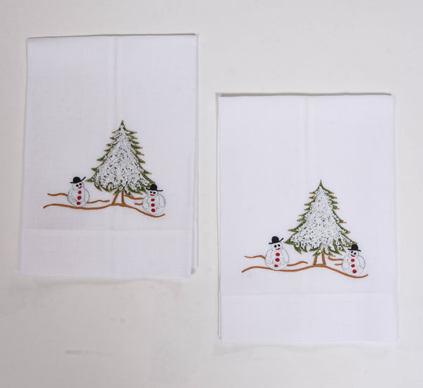 Set of 2 Christmas Guest Towels