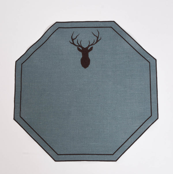Octavia Placemat with Embroidered Motif