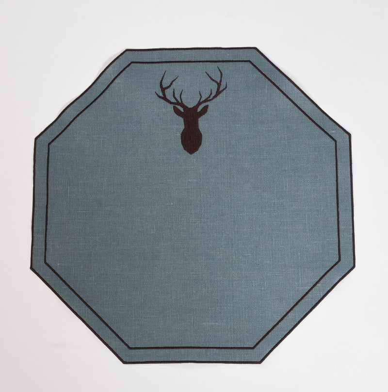 Octavia Placemat with Embroidered Motif
