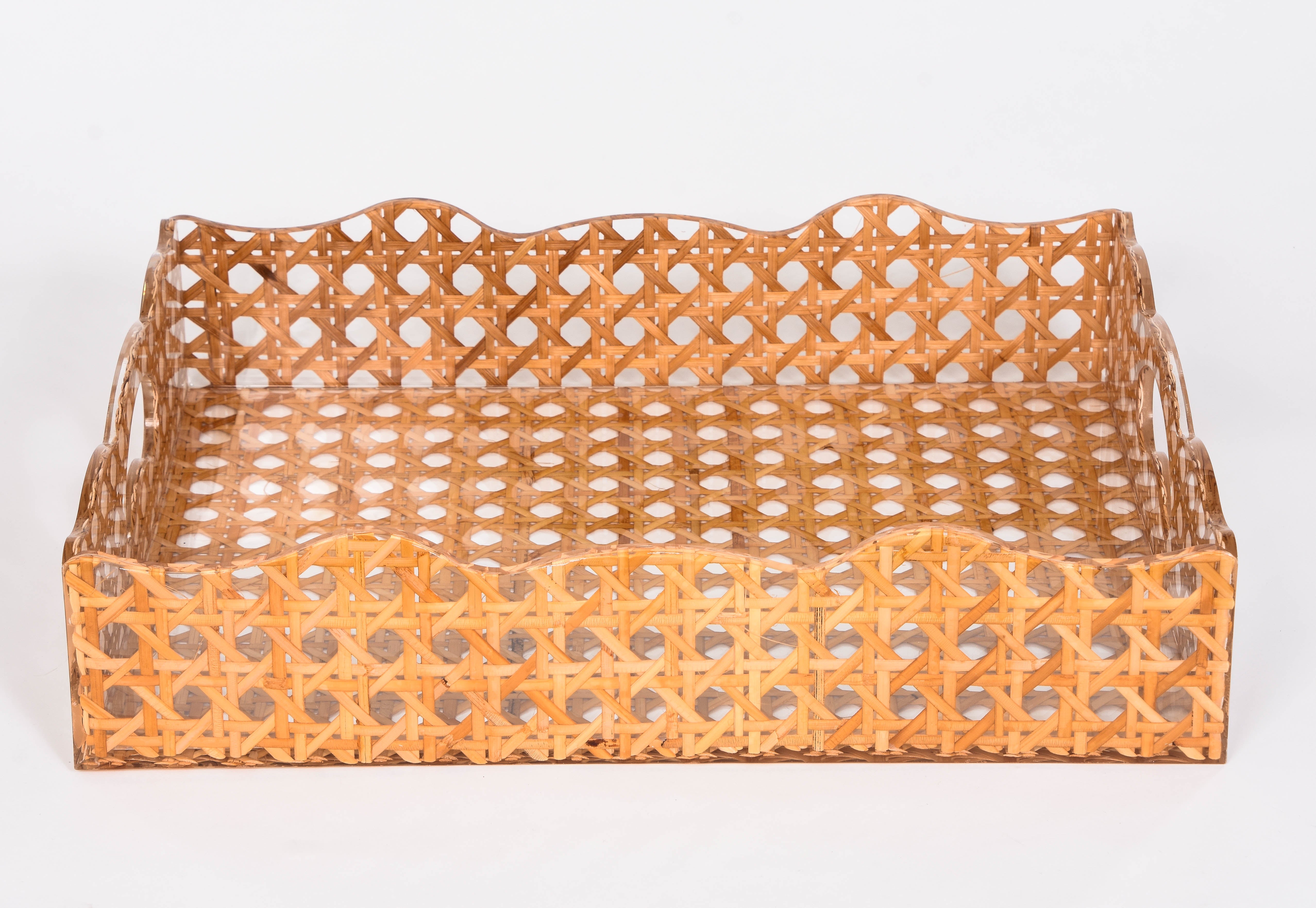 Rattan Gallery Trays