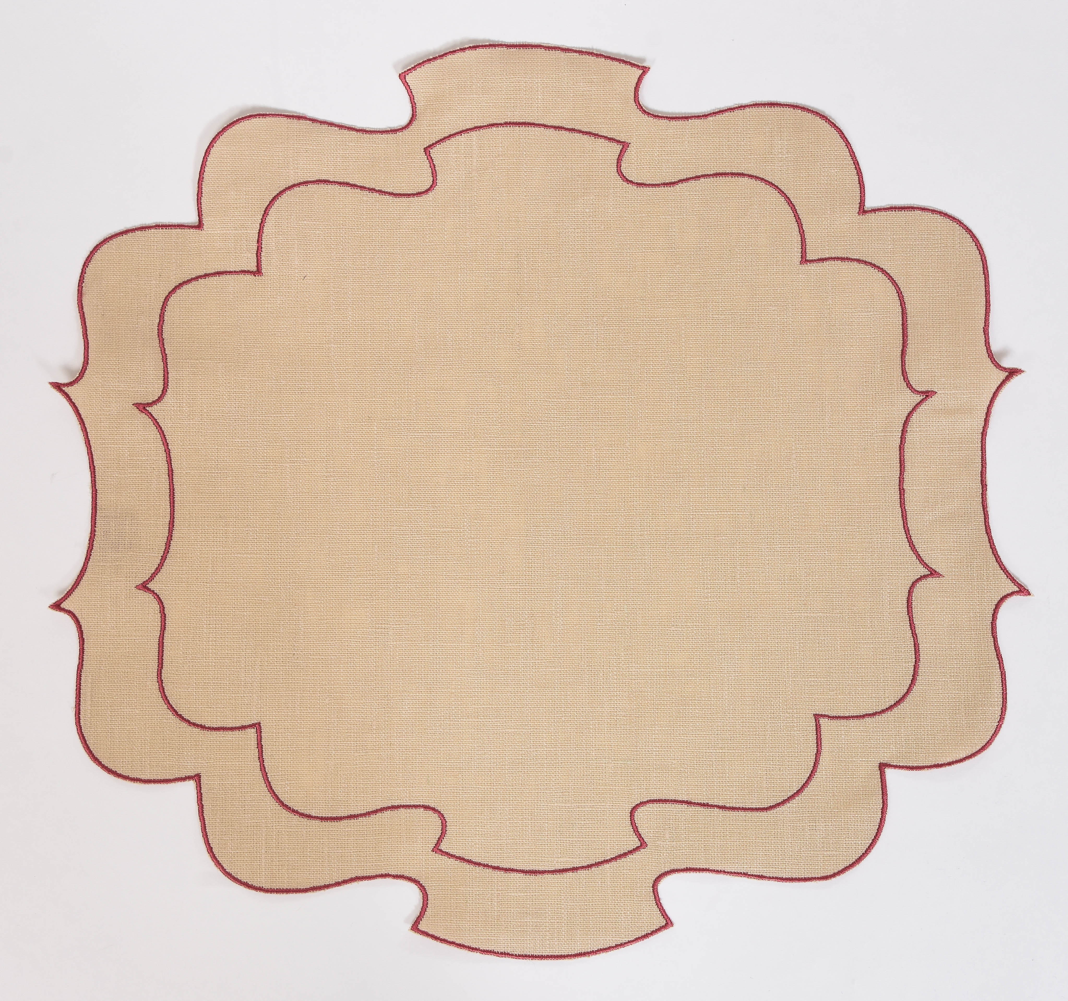 Curly Waxed Linen Placemat