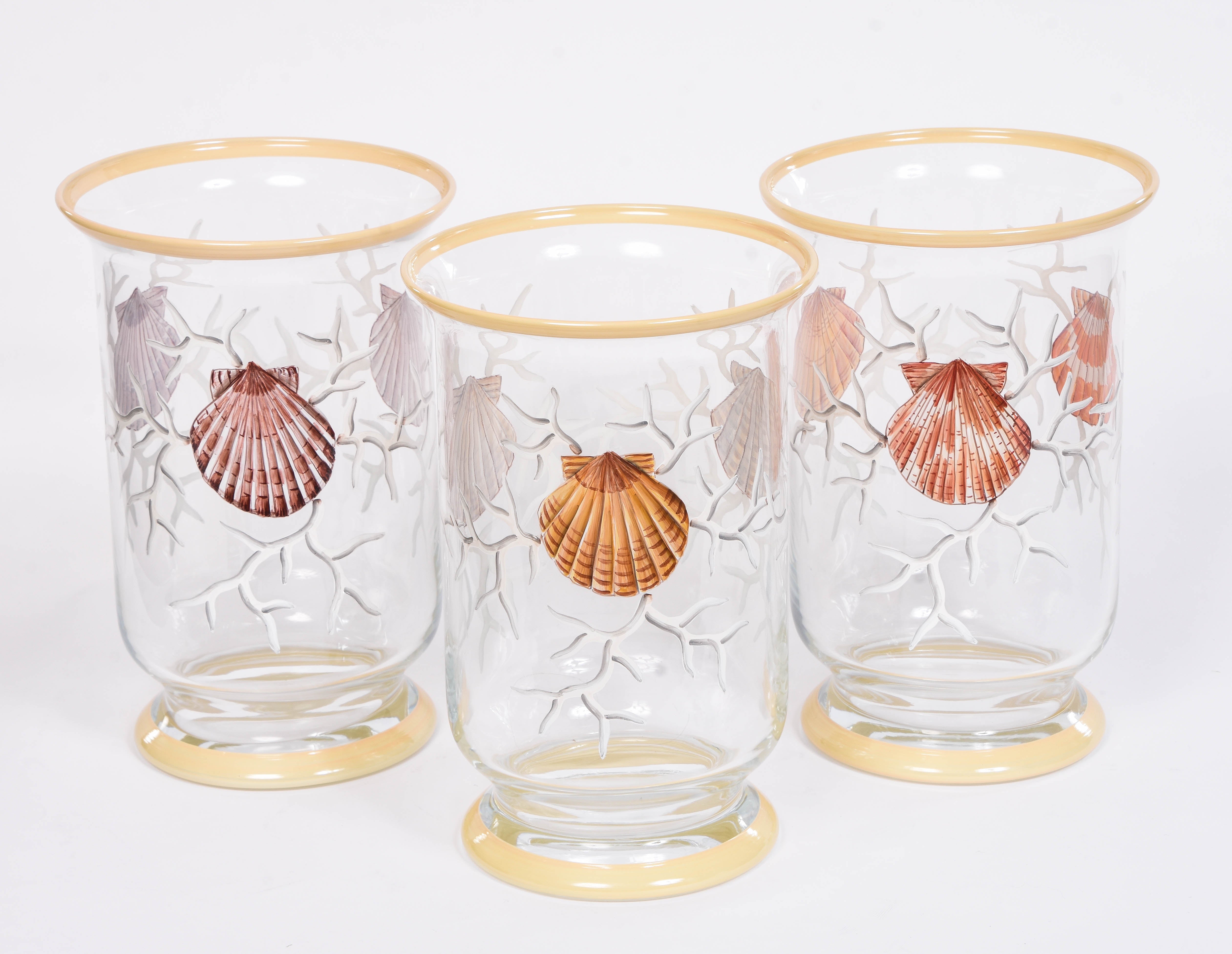 Coquillage Hurricane Lamp