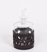 Leather Oil and Vinegar Holder - Tobacco