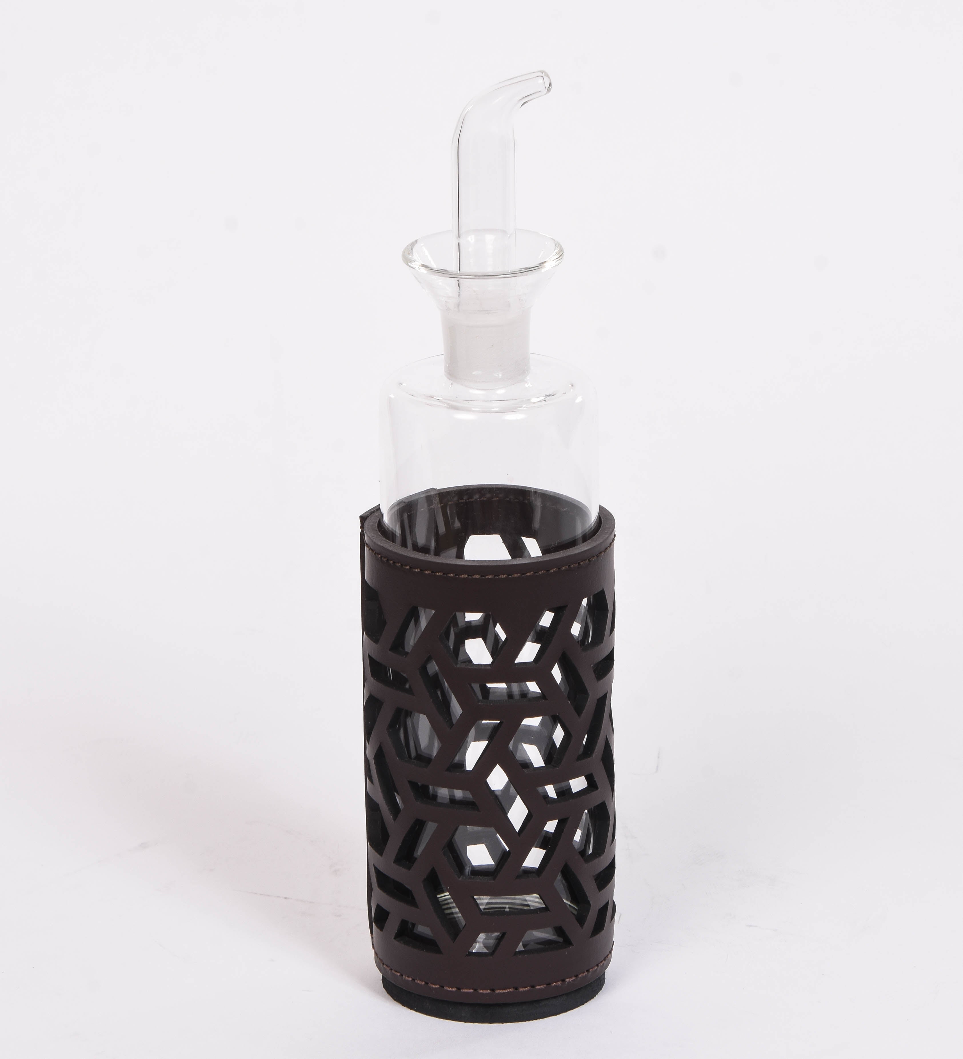 Leather Oil and Vinegar Holder