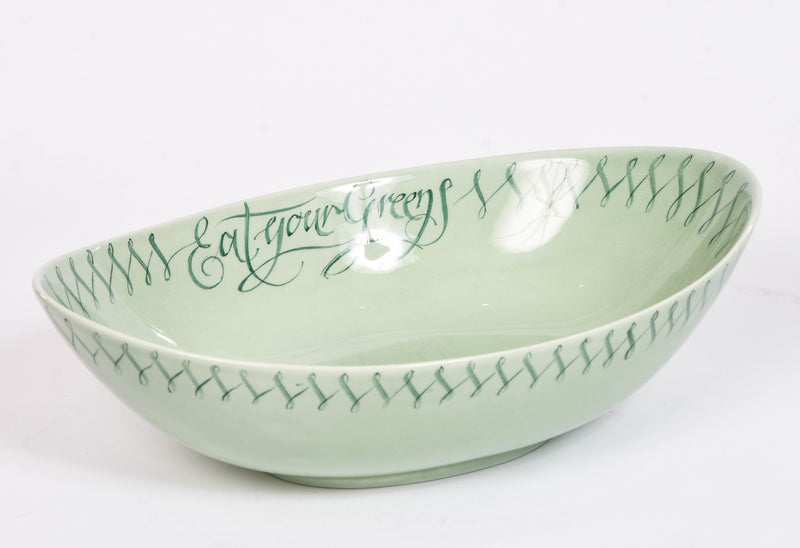 'Eat Your Greens' Serving Bowl