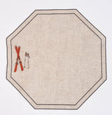 Octavia Placemat with Embroidered Motif