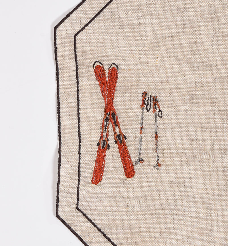 Octavia Placemat with Embroidered Motif