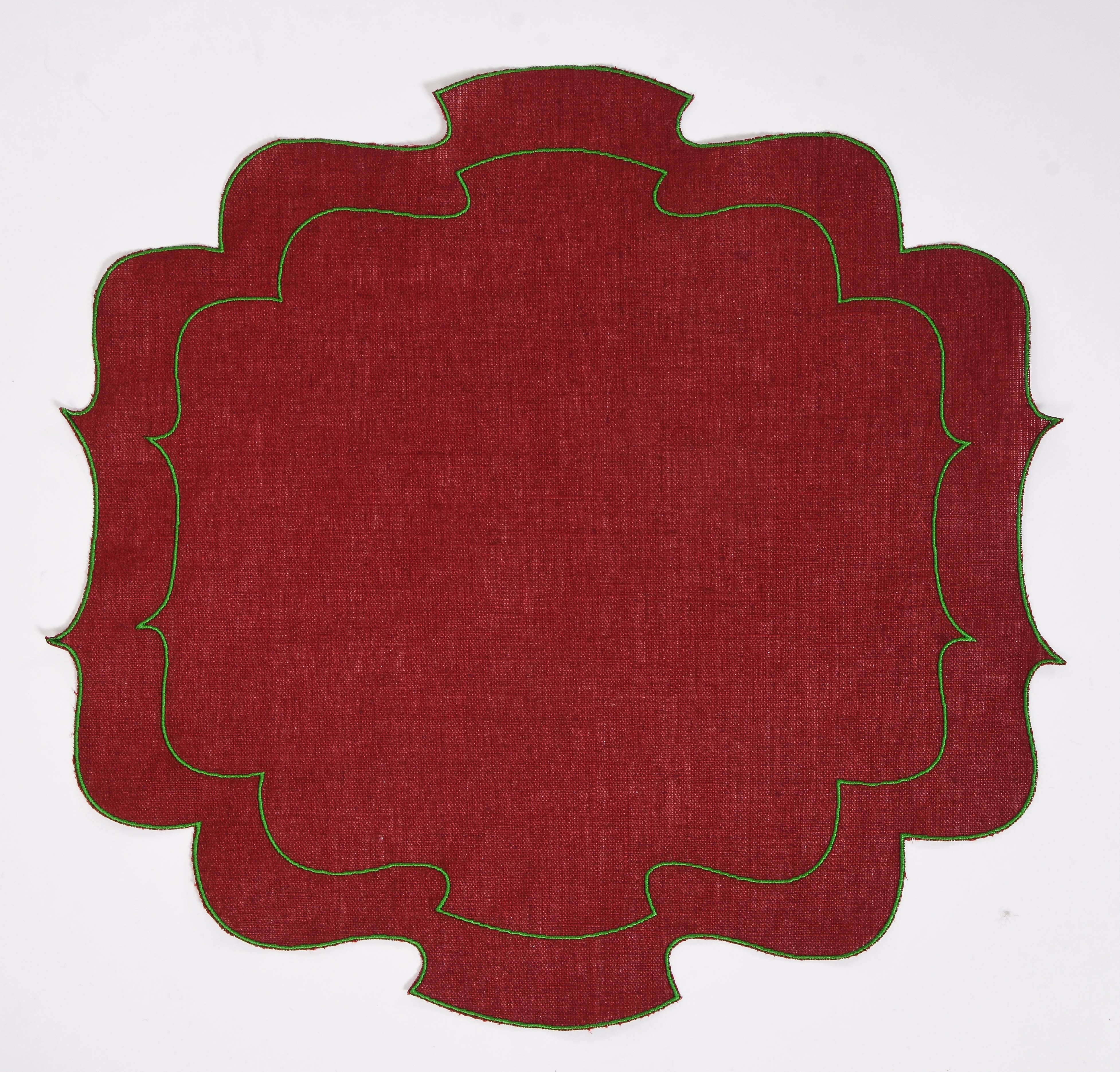 Curly Waxed Linen Placemat