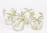 Palm Hurricane Lamp and Glass