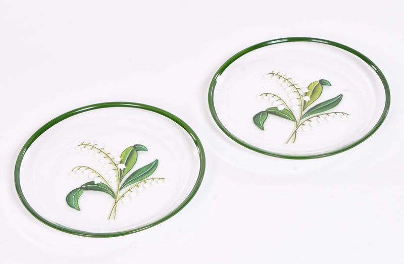 Lily of the Valley Glass Side Plate