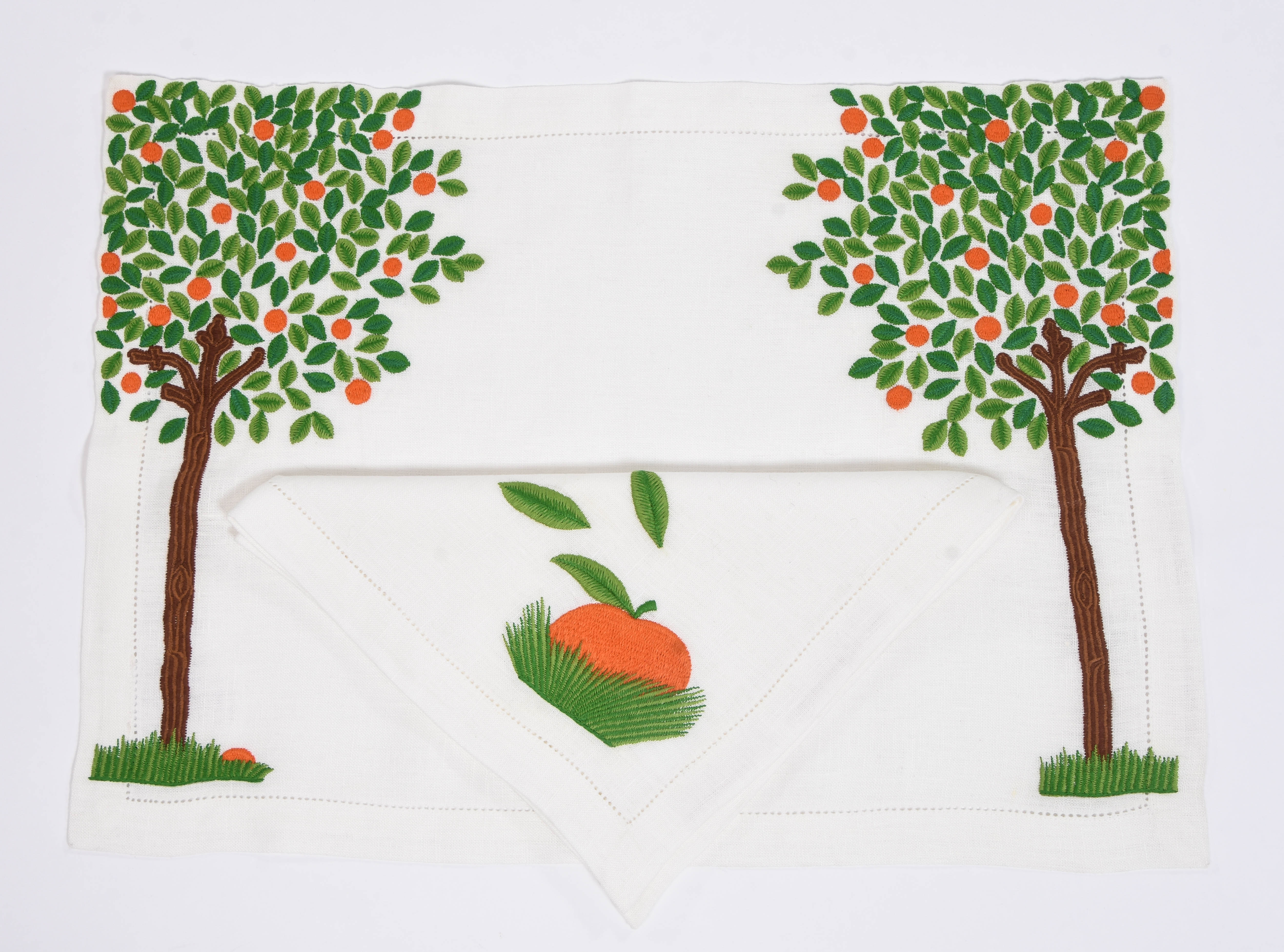 Orange Tree Placemat and Napkin