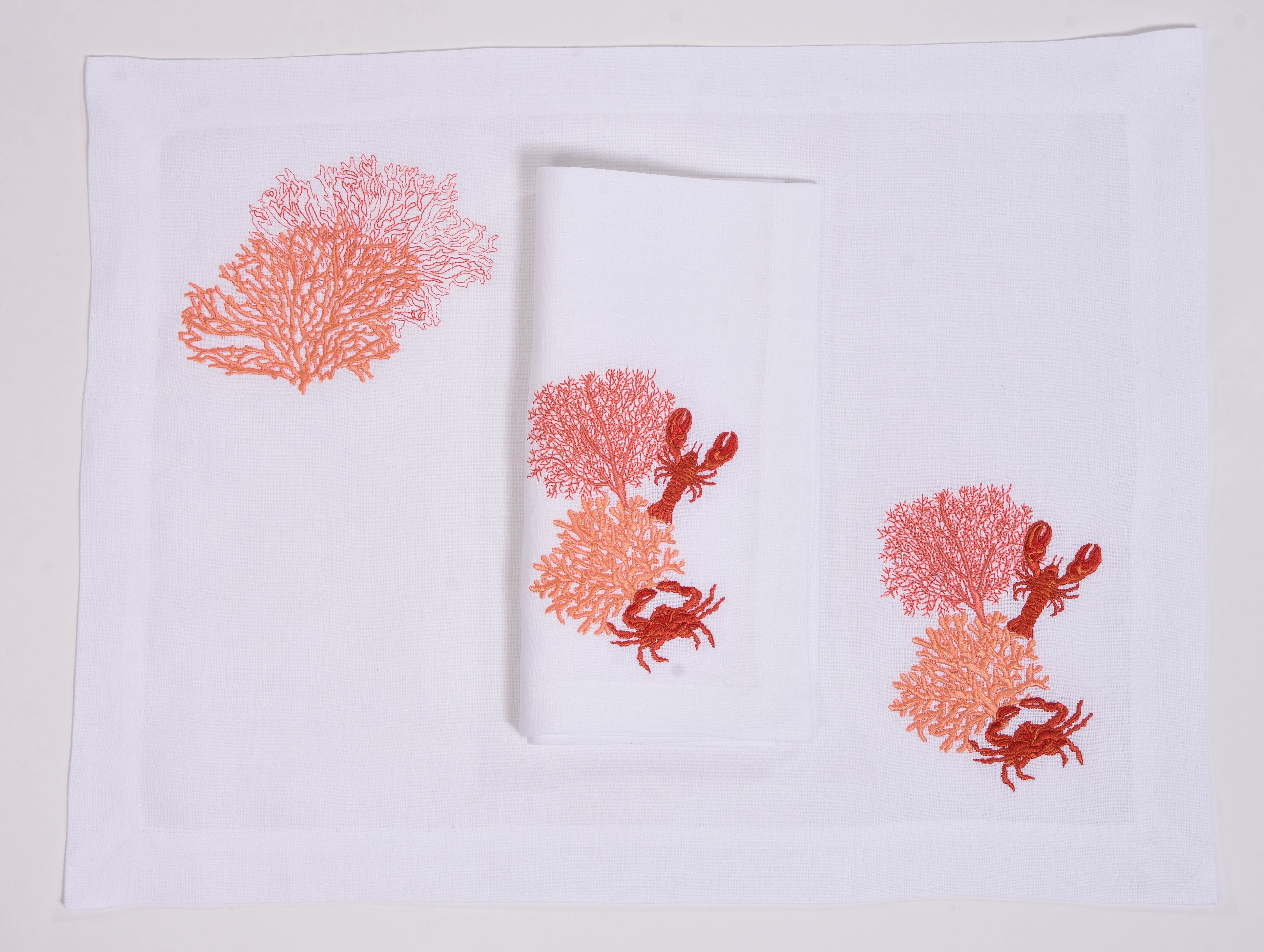 Lobster & Crab Placemats and Napkins