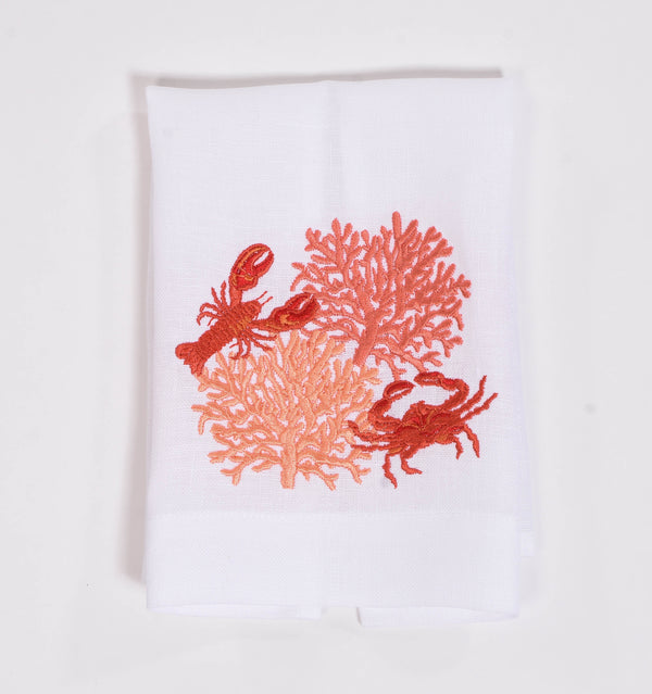 Coral Guest Towels