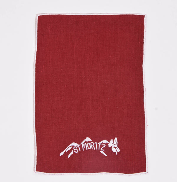 Gstaad and St Moritz Cocktail Napkins